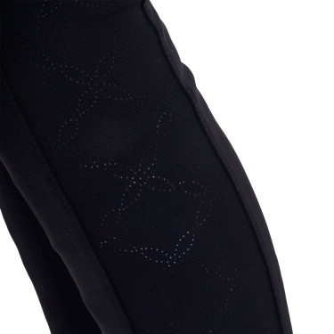 Legging Equestro fille avec découpes perforées Noir Legging Equestro fille avec découpes perforées Noir