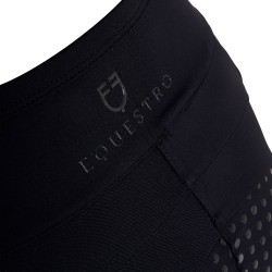 Legging Equestro fille avec découpes perforées Noir Legging Equestro fille avec découpes perforées Noir