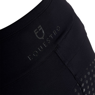Legging Equestro fille avec découpes perforées Noir Legging Equestro fille avec découpes perforées Noir