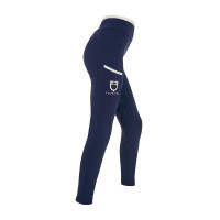 Legging Equestro fille avec découpes perforées Marine blazer / blanc Bleu marine