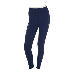 Legging Equestro fille avec découpes perforées Marine blazer / blanc Bleu marine