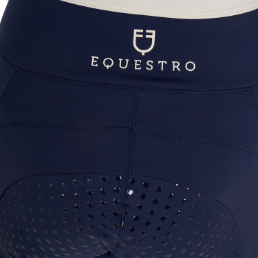 Legging Equestro fille avec découpes perforées Marine blazer / blanc Bleu marine