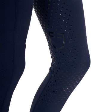 Legging Equestro fille avec découpes perforées Marine blazer / blanc Bleu marine
