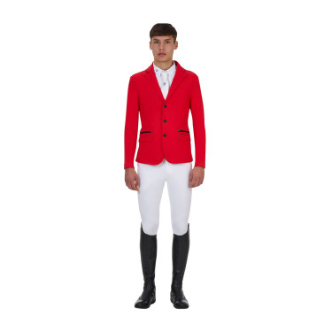 Veste de concours homme Equestro Ridertechnology coutures thermocollées