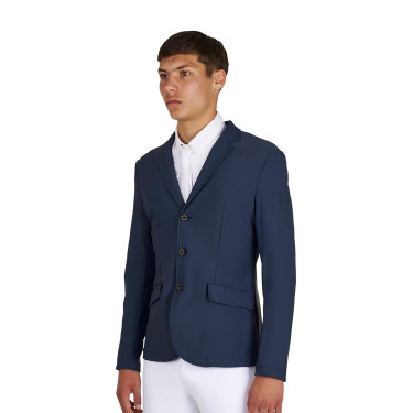 Veste de concours homme Equestro Girasol avec logo en relief