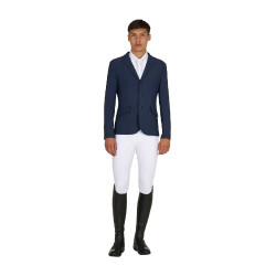 Veste de concours homme Equestro Girasol avec logo en relief