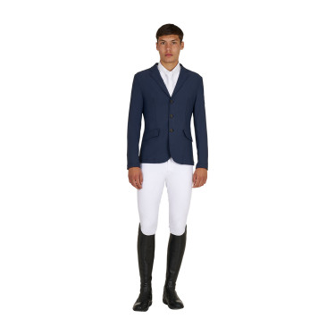 Veste de concours homme Equestro Girasol avec logo en relief