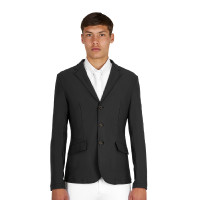 Veste de concours homme Equestro Girasol avec logo en relief Veste de concours homme Equestro Girasol avec logo en relief