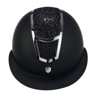 Casque à paillettes Equestro à large visière homologation EN 1384-2023 Casque à paillettes Equestro à large visière homologation EN 1384-2023