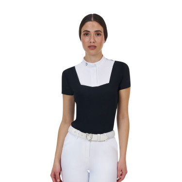 Polo de concours femme Equestro Ridertechnology manches courtes