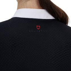Polo de concours femme Equestro Ridertechnology manches courtes