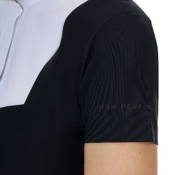 Polo de concours femme Equestro Ridertechnology manches courtes
