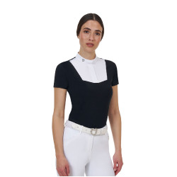 Polo de concours femme Equestro Ridertechnology manches courtes