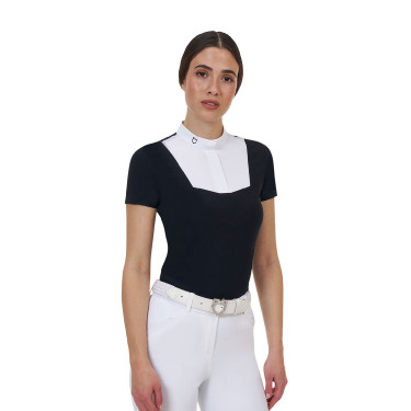 Polo de concours femme Equestro Ridertechnology manches courtes