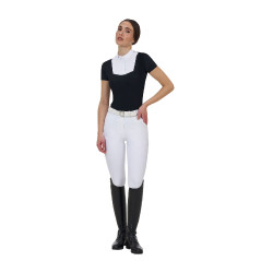 Polo de concours femme Equestro Ridertechnology manches courtes