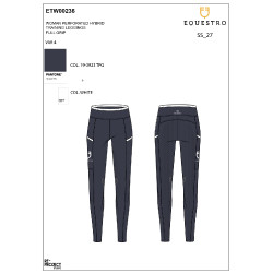 Legging Equestro femme avec décorations perforées Legging Equestro femme avec décorations perforées