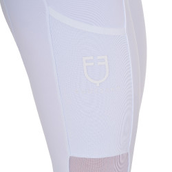 Legging Equestro femme full grip avec inserts perforés Blanc Legging Equestro femme full grip avec inserts perforés Blanc
