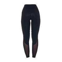 Legging Equestro femme full grip avec inserts perforés Noir Legging Equestro femme full grip avec inserts perforés Noir