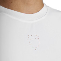 T-shirt d’entraînement Equestro homme en tissu technique micro-perforé Blanc T-shirt d’entraînement Equestro homme en tissu technique micro-perforé Blanc