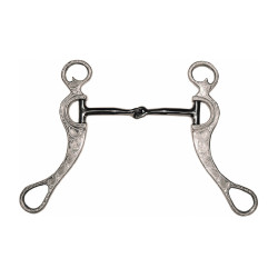 Mors western Pool's en aluminium embouchure en fer noir branches décorées Pool’s Mors western Pool's en aluminium embouchure en fer noir branches décorées Pool’s