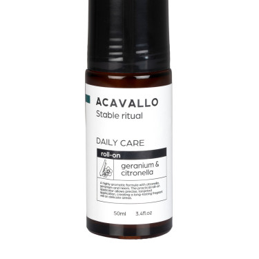 Roll-on Acavallo avec crème au géranium citronnelle et neem pour naseaux Roll-on Acavallo avec crème au géranium citronnelle et neem pour naseaux