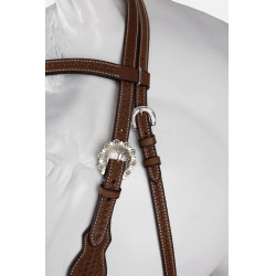 Bridon western Horze Futurity type licol noué avec conchos