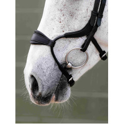 Bridon muserolle Adjustable Anatomic Arika noir/argent LeMieux