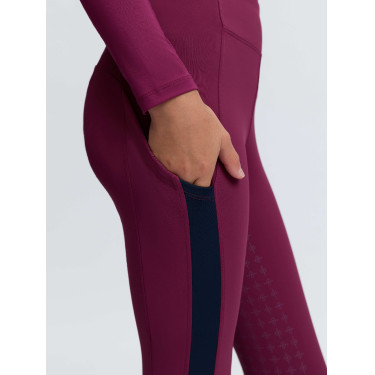 Pantalon d’équitation Young Rider LeMieux Orla Harlow Coral Crush Blackberry Bordeaux