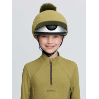 Couvre-casque équitation LeMieux avec pompon amovible