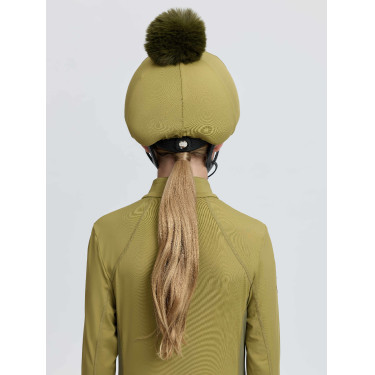 Couvre-casque équitation LeMieux avec pompon amovible