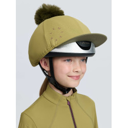 Couvre-casque équitation LeMieux avec pompon amovible