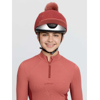 Couvre-casque équitation LeMieux avec pompon amovible