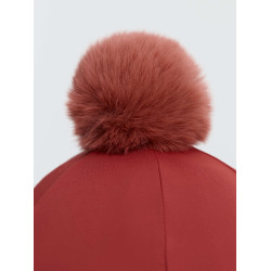 Couvre-casque équitation LeMieux avec pompon amovible Couvre-casque équitation LeMieux avec pompon amovible