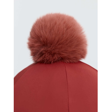 Couvre-casque équitation LeMieux avec pompon amovible Couvre-casque équitation LeMieux avec pompon amovible
