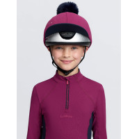 Couvre-casque équitation LeMieux avec pompon amovible