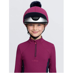 Couvre-casque équitation LeMieux avec pompon amovible Couvre-casque équitation LeMieux avec pompon amovible