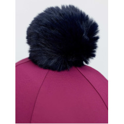 Couvre-casque équitation LeMieux avec pompon amovible Couvre-casque équitation LeMieux avec pompon amovible