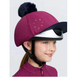 Couvre-casque équitation LeMieux avec pompon amovible Couvre-casque équitation LeMieux avec pompon amovible