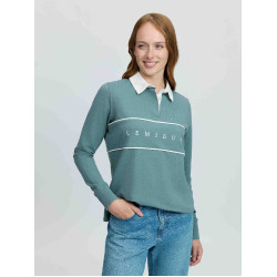Polo de rugby LeMieux Rochelle femme Aloe Bleu
