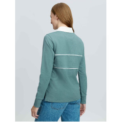 Polo de rugby LeMieux Rochelle femme Aloe Bleu