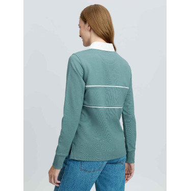 Polo de rugby LeMieux Rochelle femme Aloe Bleu