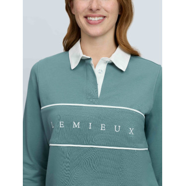 Polo de rugby LeMieux Rochelle femme Aloe Bleu Polo de rugby LeMieux Rochelle femme Aloe Bleu