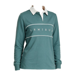 Polo de rugby LeMieux Rochelle femme Aloe Bleu