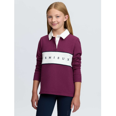 Polo de rugby LeMieux Young Rider Riley Blackberry Bordeaux