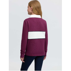Polo de rugby LeMieux Young Rider Riley Blackberry Bordeaux