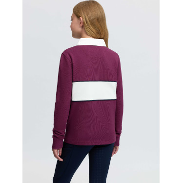 Polo de rugby LeMieux Young Rider Riley Blackberry Bordeaux