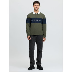Polo de rugby LeMieux homme Olive Vert Polo de rugby LeMieux homme Olive Vert
