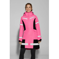 Manteau d’équitation imperméable haute visibilité femme Horze Amaya