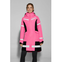 Manteau d’équitation imperméable haute visibilité femme Horze Amaya