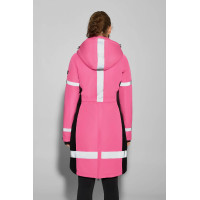 Manteau d’équitation imperméable haute visibilité femme Horze Amaya